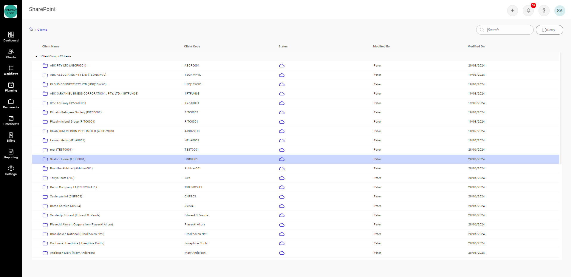 Document management module